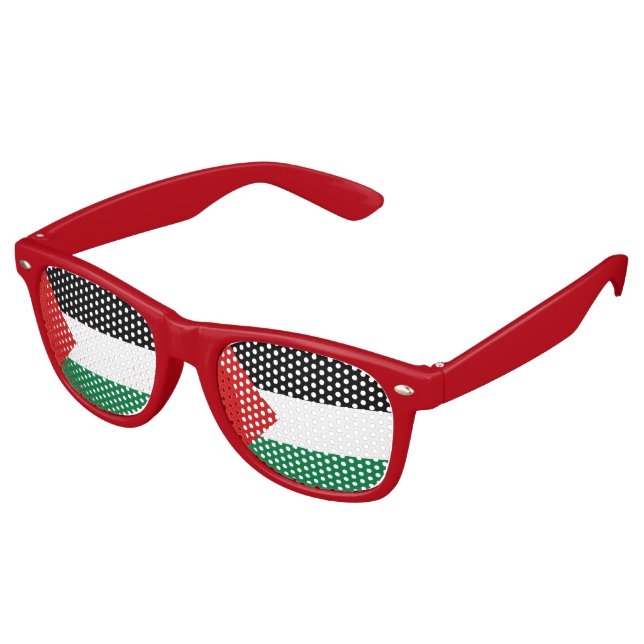 Palästinensische Flagge Sonnenbrille (Schrägansicht)