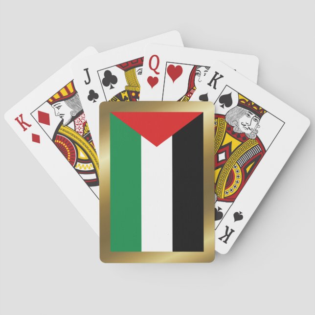 Palästinensische Flagge Spielkarten (Rückseite)