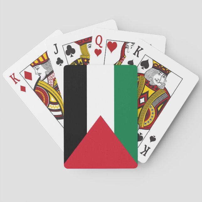 Palästinensische Flagge Spielkarten (Rückseite)