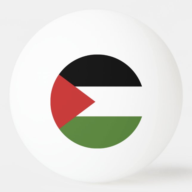 Palästinensische Flagge Tischtennisball (Vorderseite)