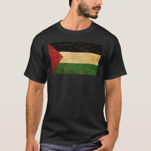 Palästinensische Flagge Vintag Männerschwarz T-Shirt
