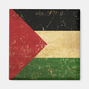 Palästinensische Flagge Vintage Grunge Magnet