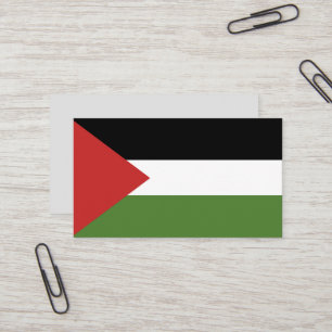 Palästinensische Flagge Visitenkarte