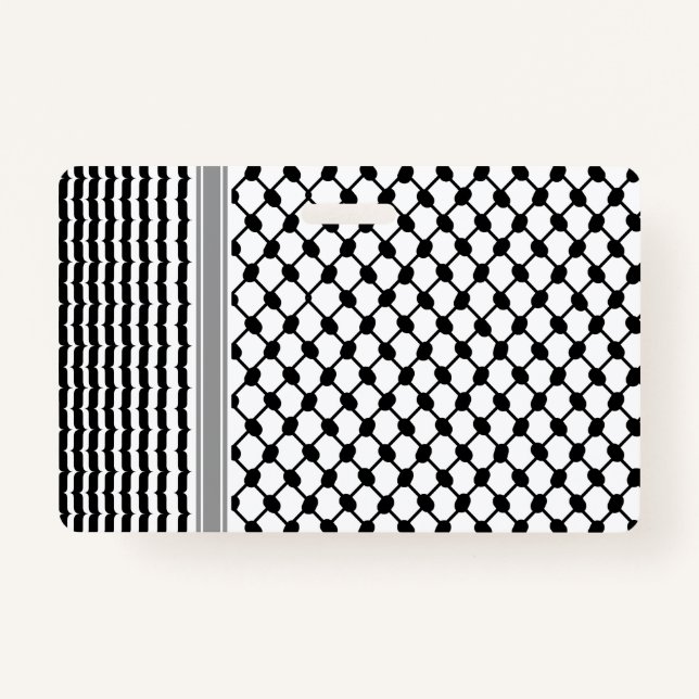 Palästinensische Hatta Keffiyeh Kufiya Folk (2 Mus Ausweis (Vorderseite)