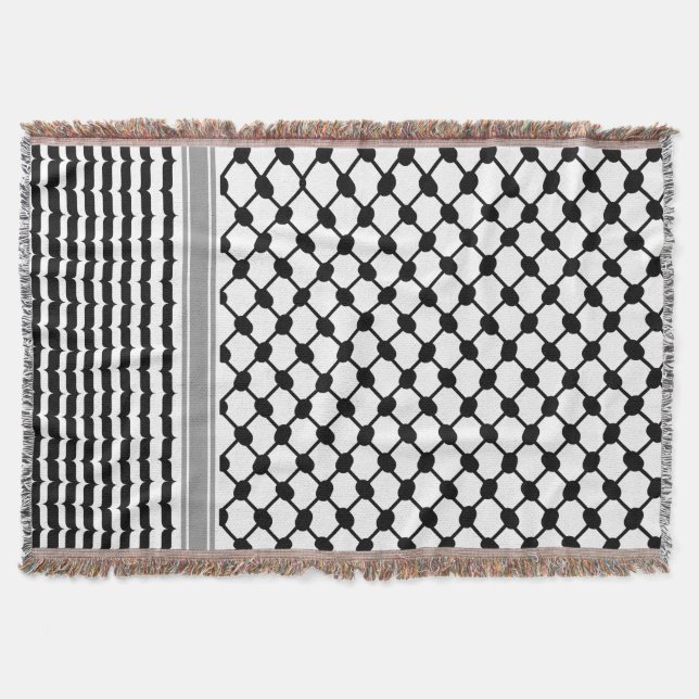 Palästinensische Hatta Keffiyeh Kufiya Folk (2 Mus Decke (Vorderseite)
