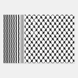 Palästinensische Hatta Keffiyeh Kufiya Folk (2 Mus Geschenkpapier Set