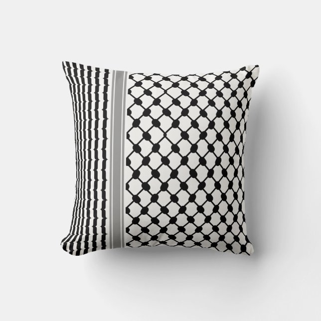 Palästinensische Hatta Keffiyeh Kufiya Folk (2 Mus Kissen (Vorderseite)