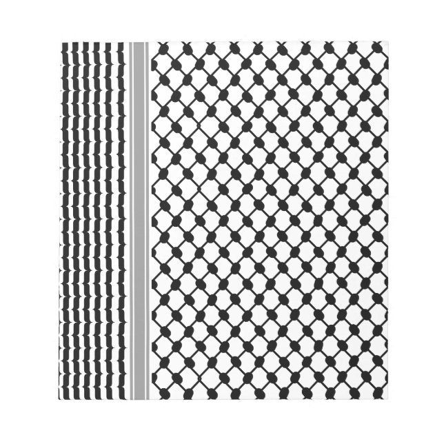 Palästinensische Hatta Keffiyeh Kufiya Folk (2 Mus Notizblock (Vorderseite)