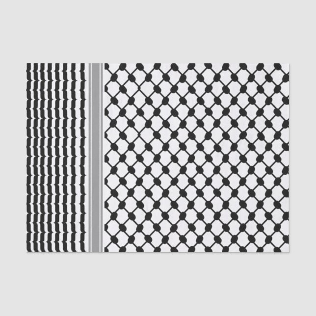 Palästinensische Hatta Keffiyeh Kufiya Folk (2 Mus Seidenpapier (Vorderseite)