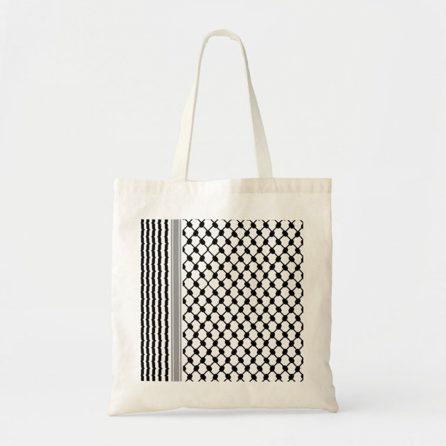 Palästinensische Hatta Keffiyeh Kufiya Folk (2 Mus Tragetasche (Vorne)