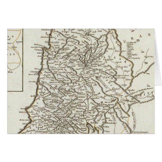 Palästinensische Karte (Vorderseite (Horizontal))