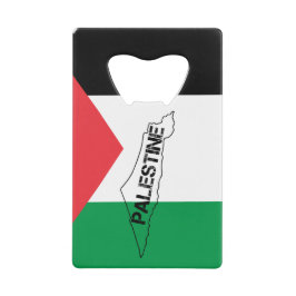 Palästinensische Karte für das freie Palästina auf Geldbeutel Flaschenöffner