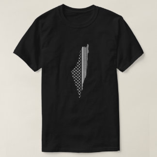 Palästinensische Karte mit traditionellem Muster T-Shirt