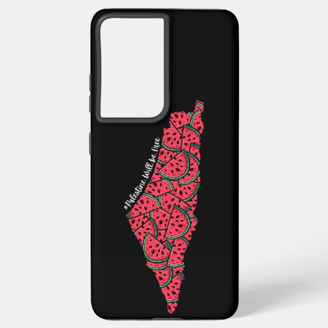 Palästinensische Karte mit Watermelonen | freie Pa Samsung Galaxy Hülle (Rückseite)