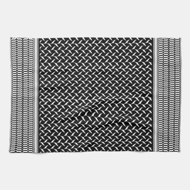 Palästinensische Keffiyeh-Schürze Geschirrtuch (Horizontal)