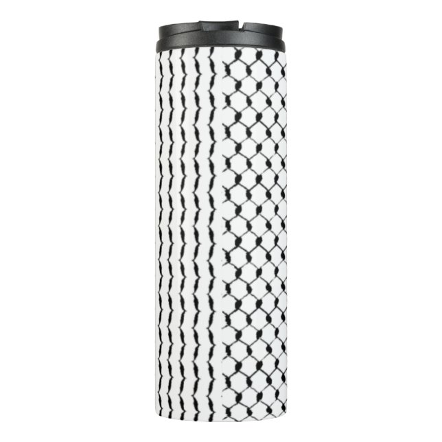 Palästinensische Kufiya-Zoll Thermosbecher (Rückseite)