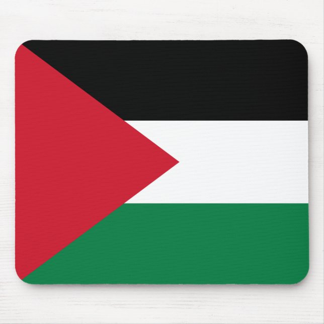 Palästinensische (palästinensische) Flagge Mousepad (Vorne)