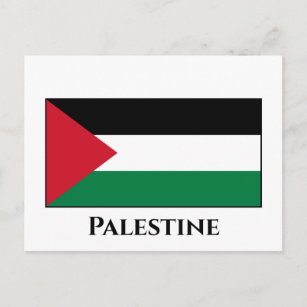 Palästinensische (palästinensische) Flagge Postkarte