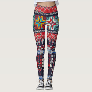Palästinensische Stickerei Motif Muster. Leggings