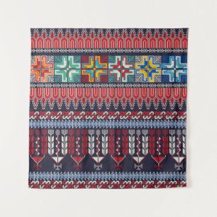 Palästinensische Stickerei Motif Muster. Wandteppich