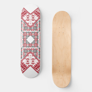 Palästinensische Stickerei Muster Skateboard