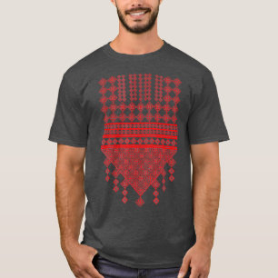 Palästinensische Stickerei roter Druck T-Shirt