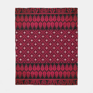 Palästinensische Stickerei Tatreez gedrucktes Desi Fleecedecke