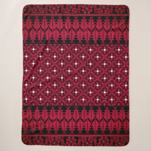 Palästinensische Stickerei Tatreez gedrucktes Desi Sherpadecke