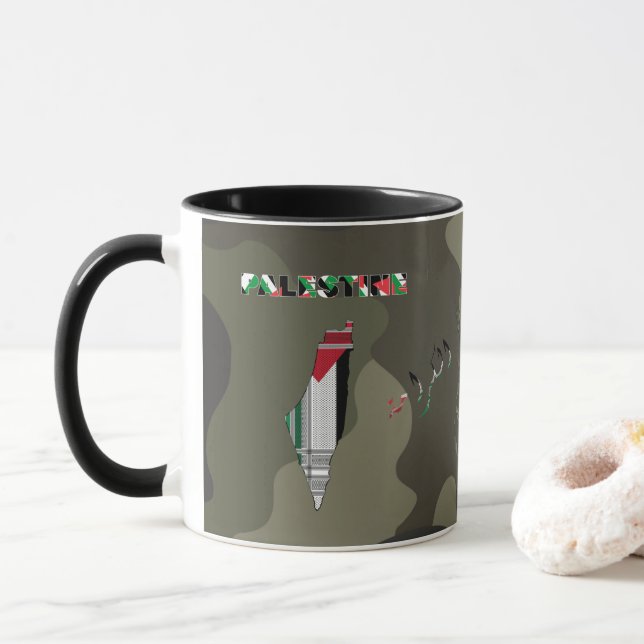 Palästinensische Tasse - palästinensische Scarf-Ta (Mit Donut)