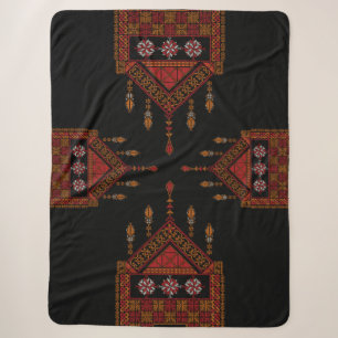 Palästinensische Tatreez Stickerei Palast Kunst Sherpadecke