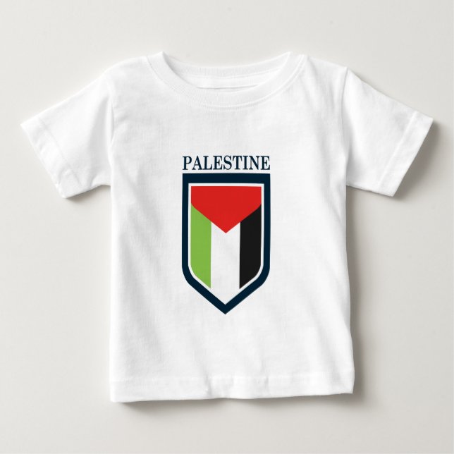 Palästinensische und palästinensische Flagge Baby T-shirt (Vorderseite)
