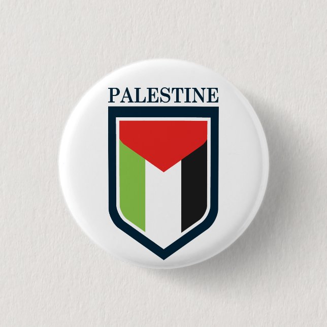 Palästinensische und palästinensische Flagge Button (Vorderseite)