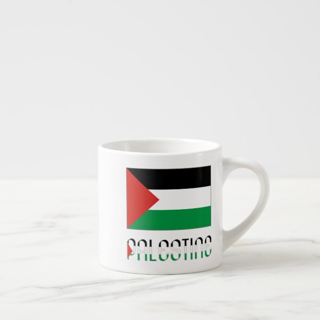 Palästinensische und palästinensische Flagge Espressotasse (Rechts)