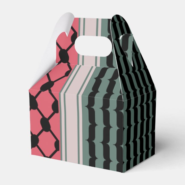 Palästinensische Wassermelone Hatta Keffiyeh Kufiy Geschenkschachtel (Vorderseite)