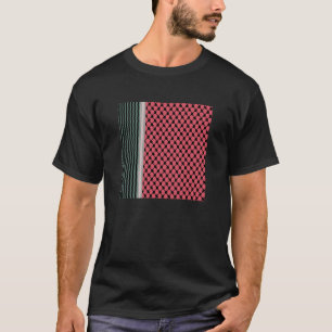 Palästinensische Wassermelone Hatta Keffiyeh Kufiy T-Shirt