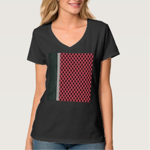 Palästinensische Wassermelone Hatta Keffiyeh Kufiy T-Shirt