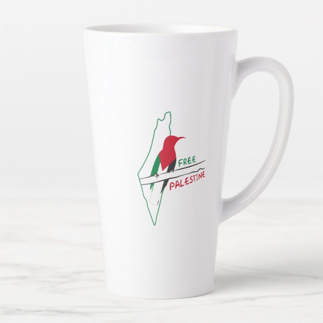 Palästinensischer Flaggenvogel Milchtasse (Rechts)