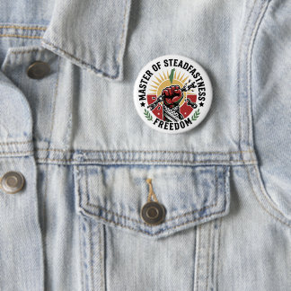 Palästinensischer Freiheits-Meister-der-Standhafti Button
