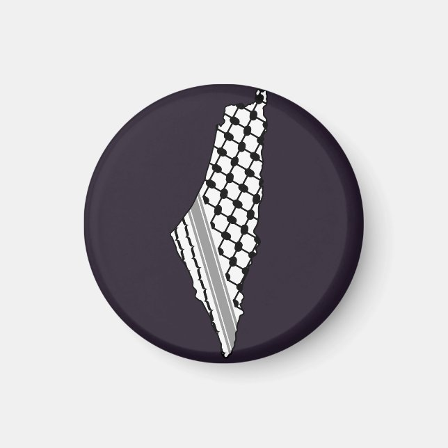 palästinensischer Offizier, freie Karte Palästinas Magnet (Vorne)
