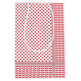 Palästinensischer Roter und Weißer Keffiyeh Mittlere Geschenktüte