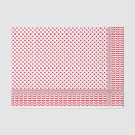 Palästinensischer Roter und Weißer Keffiyeh Seidenpapier