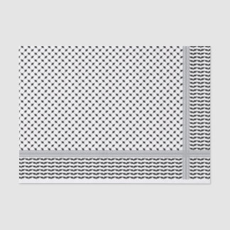Palästinensischer Schwarz-Weiß-Keffiyeh Seidenpapier