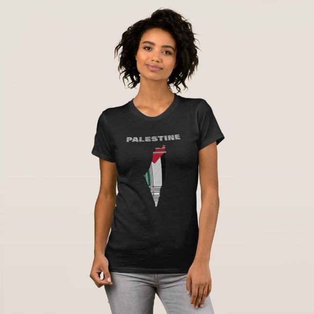 Palästinensischer T - Shirt - Thema palästinensisc (Vorne ganz)