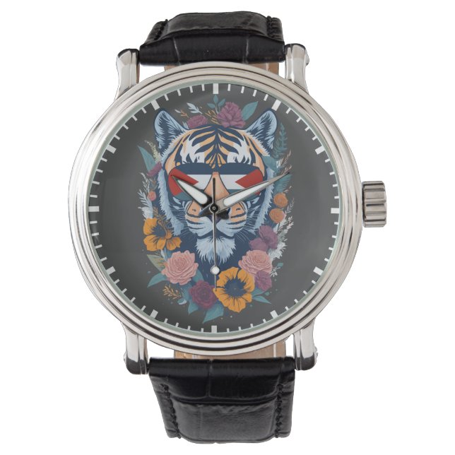 Palästinensischer Tiger - Palästina-FLAG Armbanduhr (Vorderseite)