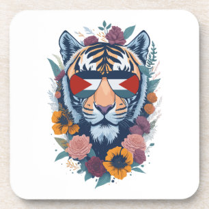 Palästinensischer Tiger - Palästina-FLAG Getränkeuntersetzer