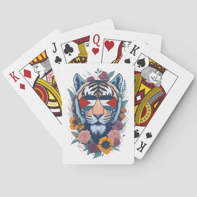 Palästinensischer Tiger - Palästina-FLAG Spielkarten (Rückseite)