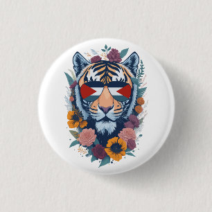 Palästinensischer Tiger - Palästina-Flagge Button