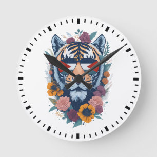 Palästinensischer Tiger - Palästina-Flagge  Runde Wanduhr
