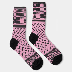 Palästinensisches Keffiyeh   Palästina Karte Socken