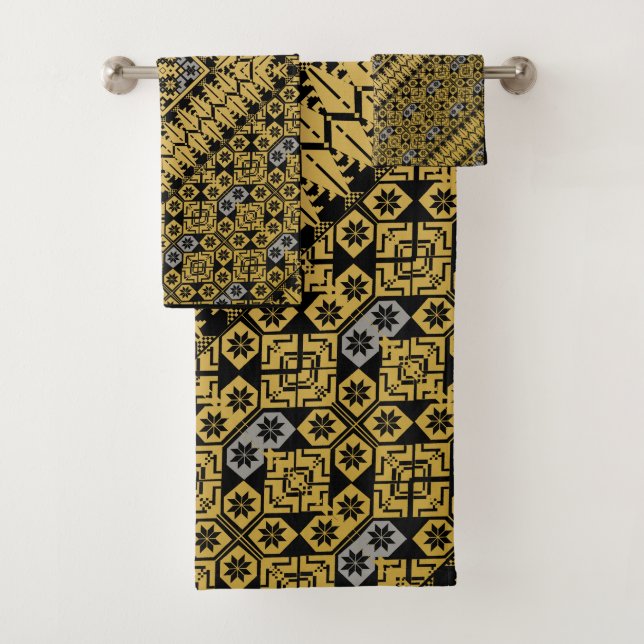 palästinensisches Stickmuster Badhandtuch Set (Insitu)